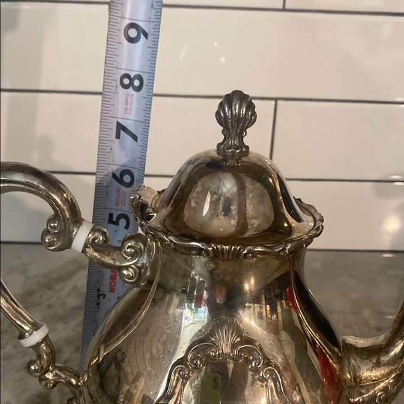 Vintage Georgetown by F.B Rogers Elegant Silver Teapot/coffee pot. Cottagecore - Picture 10 of 12